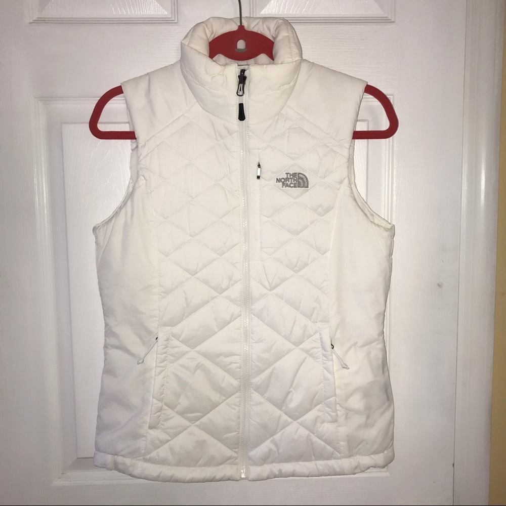 The North Face white vest